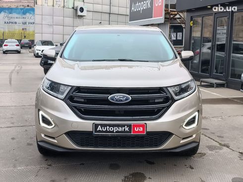 Ford Edge 2017 бежевый - фото 2