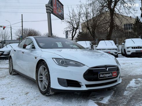 Tesla Model S 2015 белый - фото 3