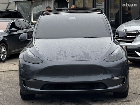 Tesla Model Y 2021 серый - фото 2