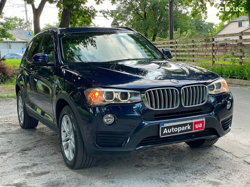 BMW X3 2016 синий - фото 5
