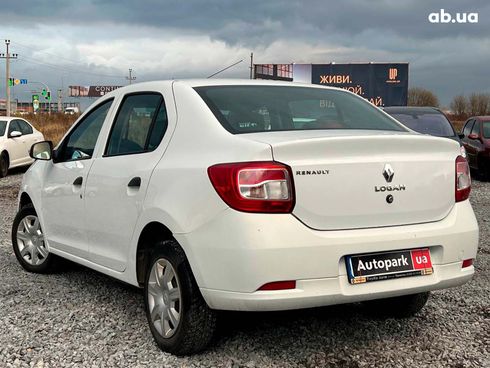 Renault Logan 2016 белый - фото 7