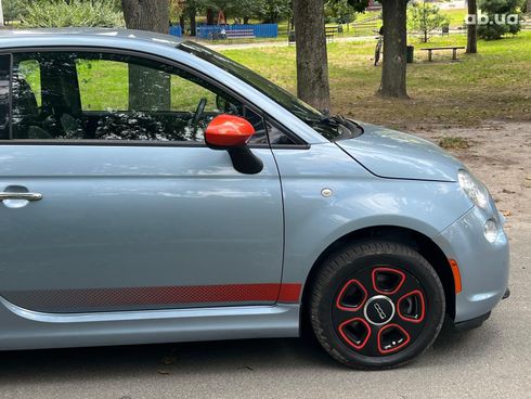 Fiat 500E 2014 синий - фото 15