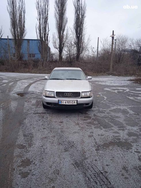 Audi 100 1991 серебристый - фото 3
