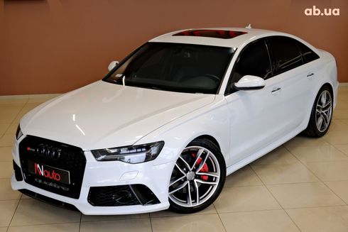 Audi A6 2016 белый - фото 2