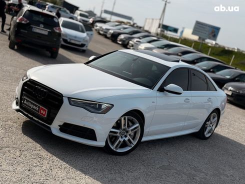 Audi A6 2015 белый - фото 3