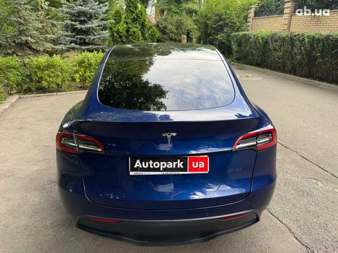 Tesla Model Y 2021 синий - фото 10