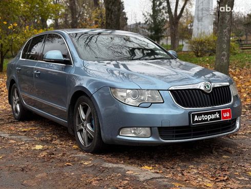 Skoda Superb 2008 синий - фото 6