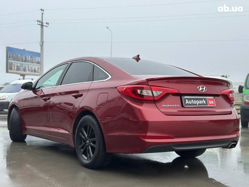 Hyundai Sonata 2015 красный - фото 11