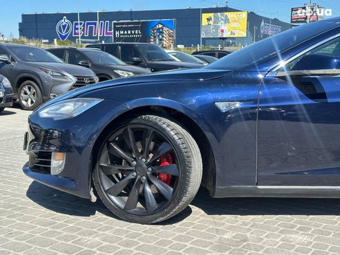 Tesla Model S 2015 синий - фото 5