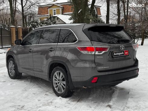 Toyota Highlander 2016 серый - фото 9
