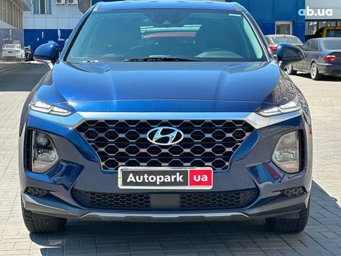 Hyundai Santa Fe 2019 синий - фото 2