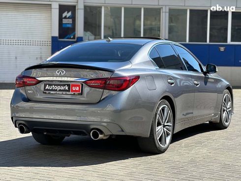 Infiniti Q50 2017 серый - фото 7