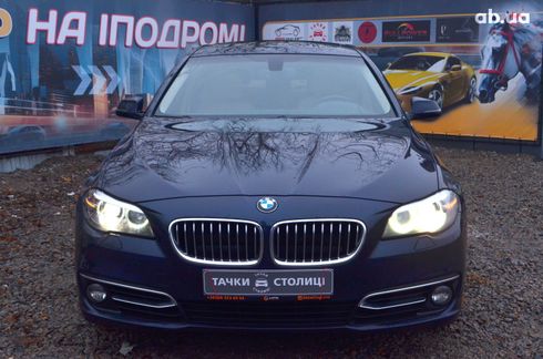 BMW 5 серия 2014 синий - фото 10