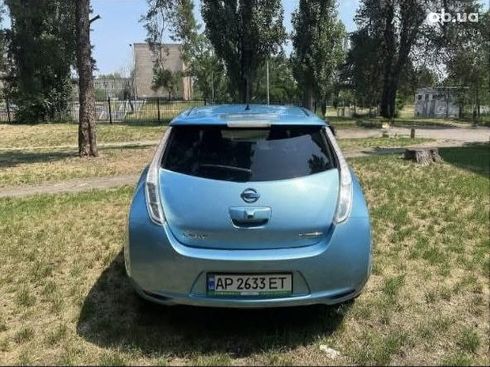 Nissan Leaf 2016 голубой - фото 5