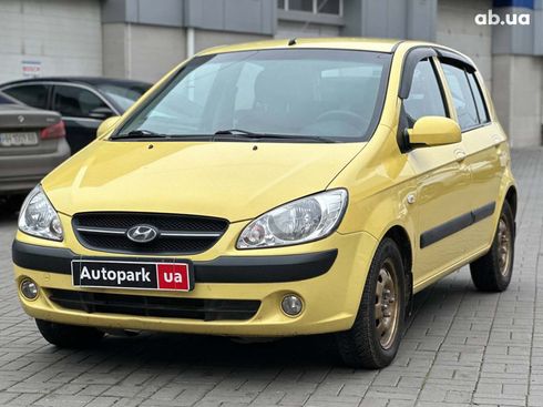 Hyundai Getz 2008 желтый - фото 4