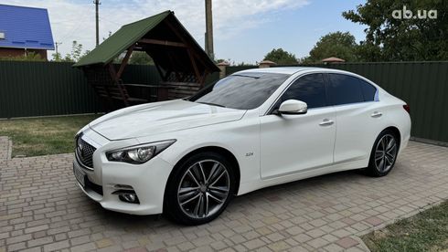 Infiniti Q50 2014 белый - фото 2