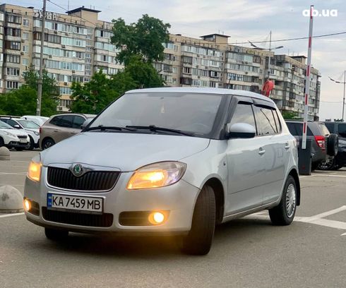 Skoda Fabia 2009 серебристый - фото 2