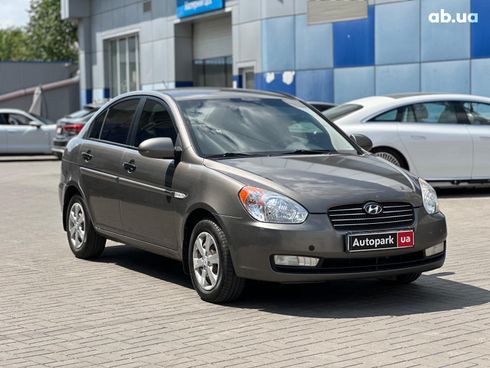 Hyundai Accent 2008 серый - фото 3
