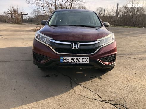 Honda CR-V 2016 вишневый - фото 4