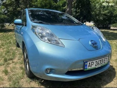 Nissan Leaf 2016 голубой - фото 3