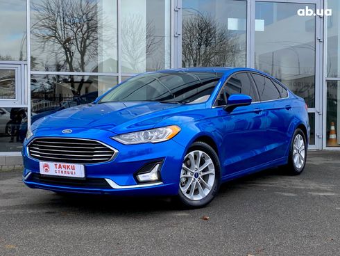Ford Fusion 2018 синий - фото 1