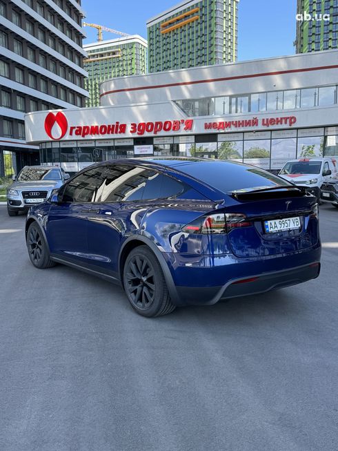 Tesla Model X 2023 синий - фото 3
