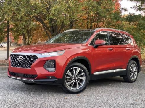 Hyundai Santa Fe 2020 вишневый - фото 3