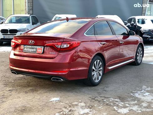 Hyundai Sonata 2014 красный - фото 6