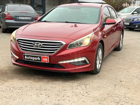 Hyundai Sonata 2015 красный - фото 2
