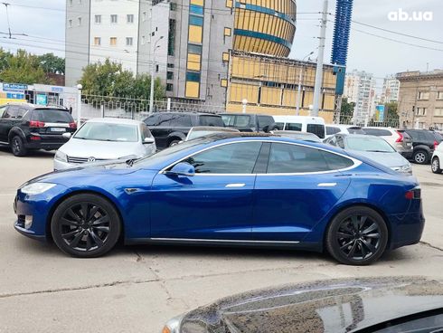 Tesla Model S 2015 синий - фото 3