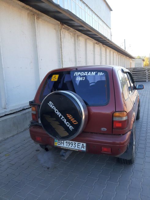 Kia Sportage 1998 красный - фото 8