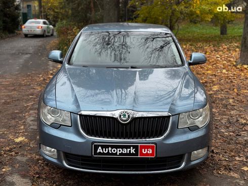 Skoda Superb 2008 синий - фото 4