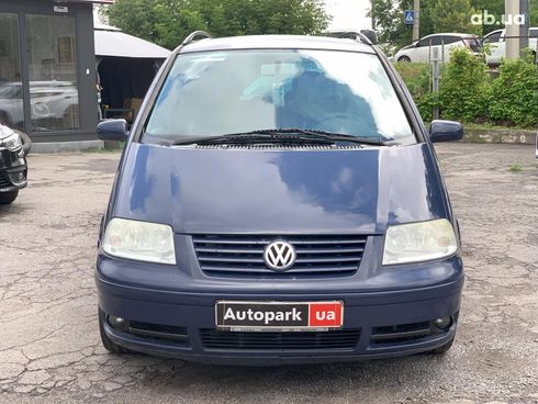 Volkswagen Sharan 2001 синий - фото 3