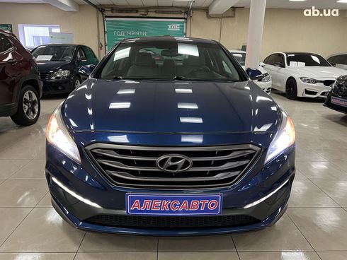 Hyundai Sonata 2014 синий - фото 4