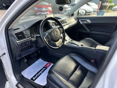 Lexus ct 200h 2016 белый - фото 18