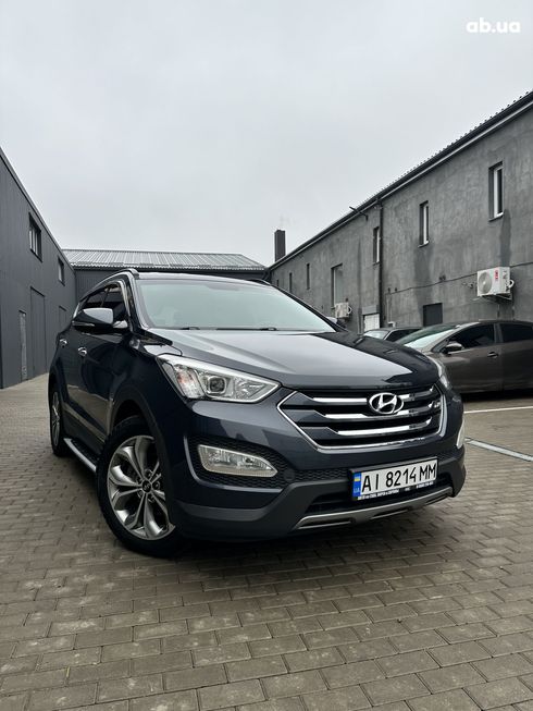 Hyundai Santa Fe 2014 синий - фото 3