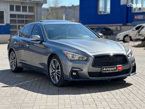 Infiniti Q50 2017 серый - фото 4