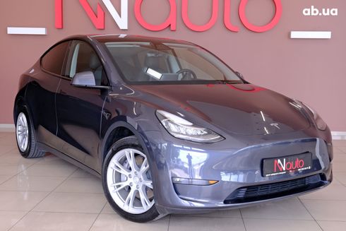 Tesla Model Y 2022 серый - фото 4