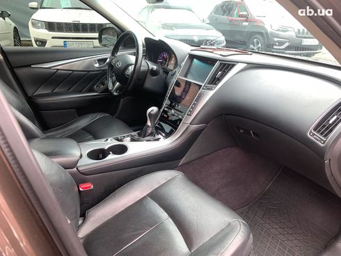 Infiniti Q50 2013 коричневый - фото 32