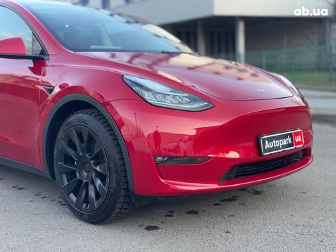 Tesla Model Y 2021 красный - фото 3