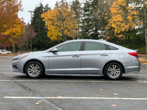 Hyundai Sonata 2016 серебристый - фото 4