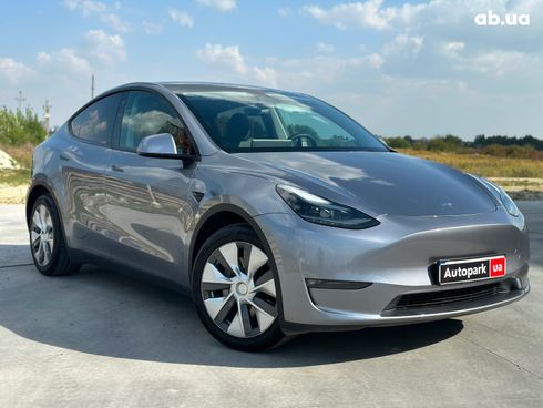 Tesla Model Y 2023 серый - фото 11