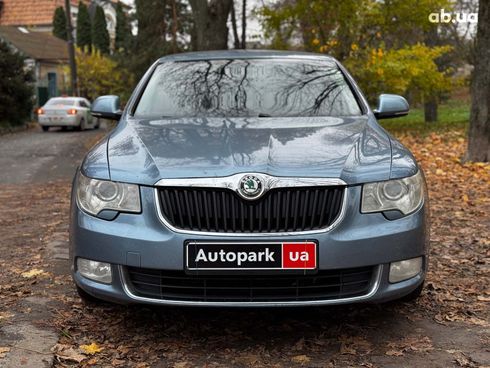 Skoda Superb 2008 синий - фото 3