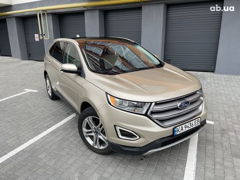 Ford Edge 2017 бежевый - фото 4