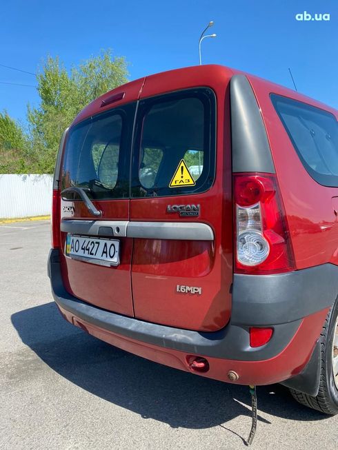 Dacia Logan 2008 вишневый - фото 2