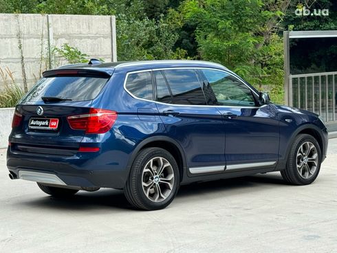 BMW X3 2017 синий - фото 5