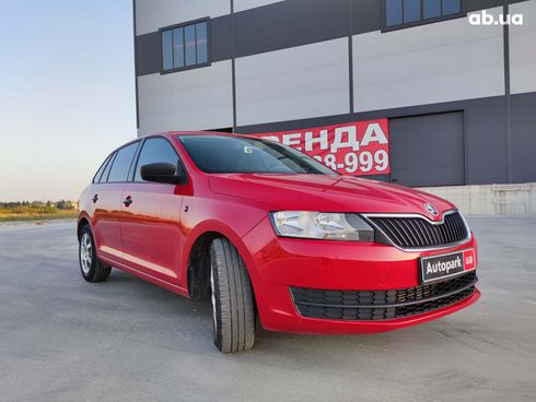 Skoda Rapid 2013 красный - фото 12