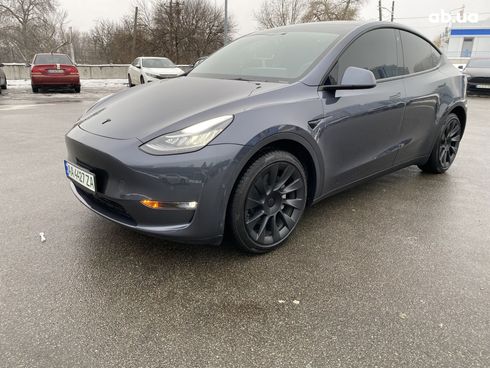 Tesla Model Y 2022 серый - фото 8