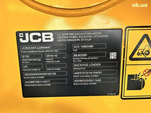 JCB 3 CX 2018 - фото 12