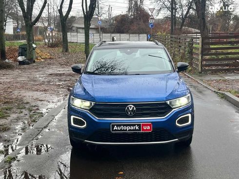 Volkswagen T-Roc 2021 синий - фото 2